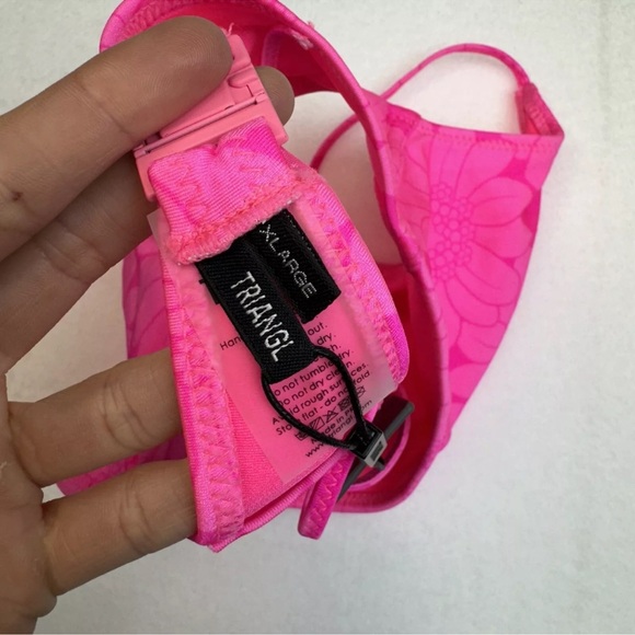 NWT Triangl Mica Pitaya Floral XL Pink Floral Bikini Top - Picture 3 of 4